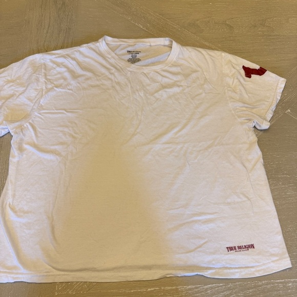 True Religion Other - True Religion White Tee with Red Accents